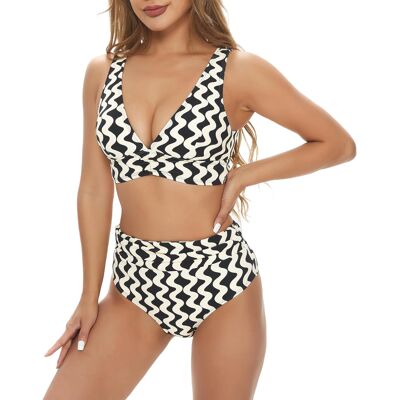 Inny producent Bikini Kostium Kąpielowy Pushup Wyszczuplający Dwuczęściowe Beżowy Czarny M Inny producent Bikini Kostium Kąpielowy Pushup Wyszczuplający Dwuczęściowe Beżowy Czarny M