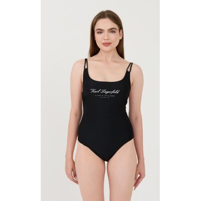 KARL LAGERFELD Czarny strój kąpielowy Hotel Karl Swimsuit XS KARL LAGERFELD Czarny strój kąpielowy Hotel Karl Swimsuit XS
