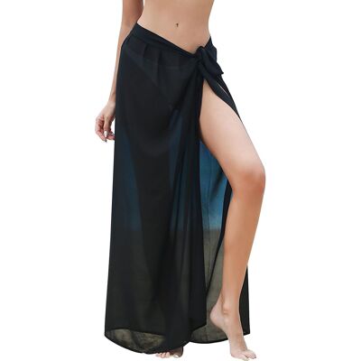Inny producent Sarong Długi Czarny Szyfonowy Plażowy Luźny Narzutka Damska Krycie Inny producent Sarong Długi Czarny Szyfonowy Plażowy Luźny Narzutka Damska Krycie