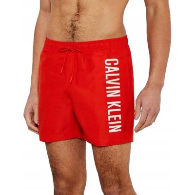 Calvin KLEIN CZERWONE KĄPIELÓWKI Z NADRUKIEM S J5D Calvin KLEIN CZERWONE KĄPIELÓWKI Z NADRUKIEM S J5D
