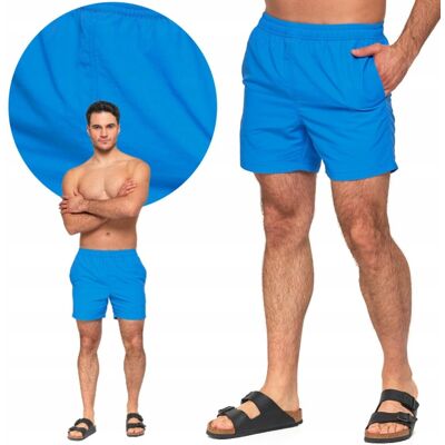 Kąpielówki Męskie Szorty Do Pływania Z Kieszeniami Z Wiązaniem Moraj 4Xl Blue Kąpielówki Męskie Szorty Do Pływania Z Kieszeniami Z Wiązaniem Moraj 4Xl Blue
