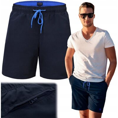 KAPIELÓWKI Męskie SZORTY Plażowe REGATA Kieszeń na Zamek Granat Pako Jeans KAPIELÓWKI Męskie SZORTY Plażowe REGATA Kieszeń na Zamek Granat Pako Jeans
