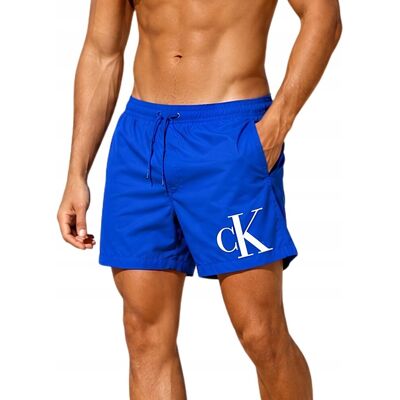 Męskie Spodenki Kąpielowe Calvin Klein Logo Niebieskie Oryginalne Rozm. M Męskie Spodenki Kąpielowe Calvin Klein Logo Niebieskie Oryginalne Rozm. M