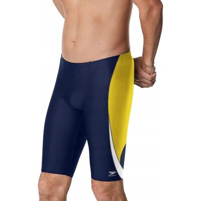 SPEEDO KĄPIELÓWKI JAMMER GRANATOWO ŻÓŁTE Z BIAŁYM PASKIEM 38 J5D SPEEDO KĄPIELÓWKI JAMMER GRANATOWO ŻÓŁTE Z BIAŁYM PASKIEM 38 J5D