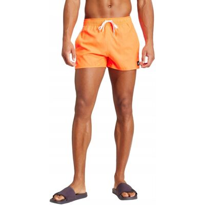 Spodenki kąpielowe męskie adidas 3-Stripes CLX Swim Shorts pomarańczowe IS2 Spodenki kąpielowe męskie adidas 3-Stripes CLX Swim Shorts pomarańczowe IS2