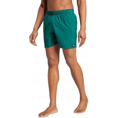 Spodenki kąpielowe męskie adidas Solid CLX Short-Length zielone IX7582 S Spodenki kąpielowe męskie adidas Solid CLX Short-Length zielone IX7582 S