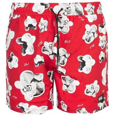 Spodenki Kąpielowe Męskie Karl Lagerfeld Kl20mbm12 Czerwony - Xl Spodenki Kąpielowe Męskie Karl Lagerfeld Kl20mbm12 Czerwony - Xl
