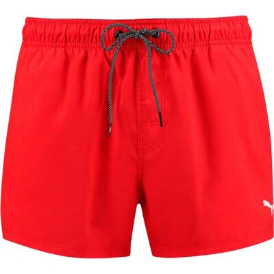 Spodenki kąpielowe męskie Puma Short Lenght Swim czerwone 907658 02-L Spodenki kąpielowe męskie Puma Short Lenght Swim czerwone 907658 02-L