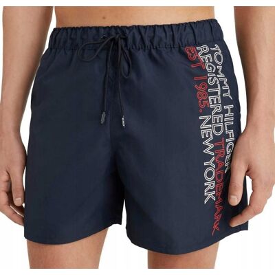 Spodenki Tommy Hilfiger Kąpielowe Th Thj Męskie Granatowe R. M Spodenki Tommy Hilfiger Kąpielowe Th Thj Męskie Granatowe R. M