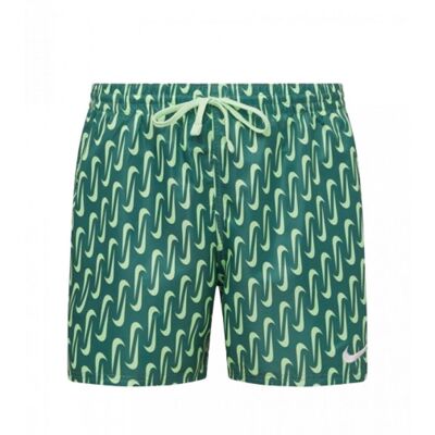 Nike Swim Allover Swoosh Zielony Kostium kąpielowy - Strój kąpielowy Nike Swim Allover Swoosh Zielony Kostium kąpielowy - Strój kąpielowy