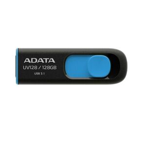 Pendrive USB ADATA DashDrive UV128, 128 GB, USB 3.0, czarno-niebieski
