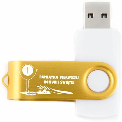 MemoRabbit KOMUNIA ŚWIĘTA Pendrive twister 128 GB USB 3.0 + grawer z okazji komunii MemoRabbit KOMUNIA ŚWIĘTA Pendrive twister 128 GB USB 3.0 + grawer z okazji komunii