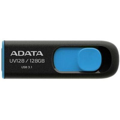 Pendrive USB ADATA DashDrive UV128, 128 GB, USB 3.0, czarno-niebieski Pendrive USB ADATA DashDrive UV128, 128 GB, USB 3.0, czarno-niebieski