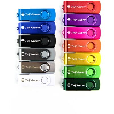 MemoRabbit TWISTER pendrive 128 GB 3.0 USB z grawerem logo lub tekstu MemoRabbit TWISTER pendrive 128 GB 3.0 USB z grawerem logo lub tekstu