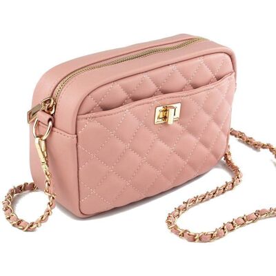 Alessio TOREBKA Damska PIKOWANA CROSSBODY na ramię łańcuszek QUILTED Alessio TOREBKA Damska PIKOWANA CROSSBODY na ramię łańcuszek QUILTED