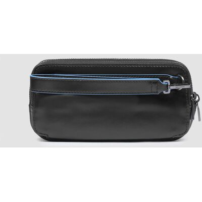 Astuccio In Pelle A 3 Cerniere Uomo Piquadro Ac2141b2r-N Nero Astuccio In Pelle A 3 Cerniere Uomo Piquadro Ac2141b2r-N Nero
