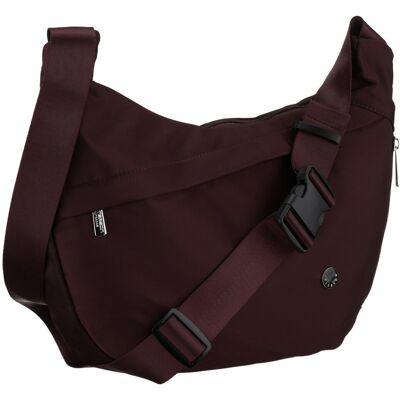 Burgundowa torebka damska PETERSON mała listonoszka crossbody saszetka miejska na ramię modna Burgundowa torebka damska PETERSON mała listonoszka crossbody saszetka miejska na ramię modna