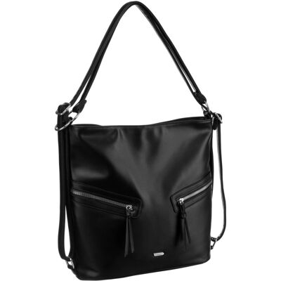 Duża torebka damska shopper bag worek na ramię czarna ROVICKY skóra eko Duża torebka damska shopper bag worek na ramię czarna ROVICKY skóra eko