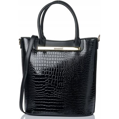 Duży Lakierowany Shopper Torba Torebka Monnari Duży Lakierowany Shopper Torba Torebka Monnari