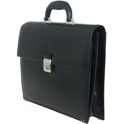 Qstyle Elegancka teczka aktówka z naturalnej skóry licowej Qstyle Elegancka teczka aktówka z naturalnej skóry licowej