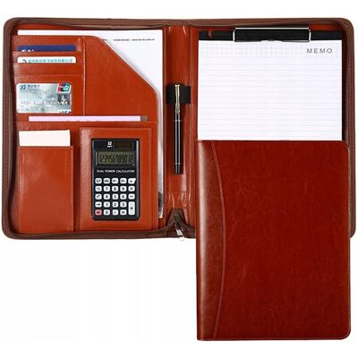 Inny producent Elegancki Biwuar Aktówka Teczka Biznesowa Multi Organizer A4 Brązowa Inny producent Elegancki Biwuar Aktówka Teczka Biznesowa Multi Organizer A4 Brązowa