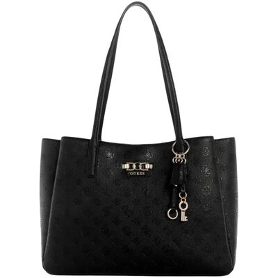 Guess Czarna damska shopperka Anise w monogram Guess Czarna damska shopperka Anise w monogram