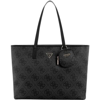 Guess Czarna shopperka damska Power Play II w monogram Guess Czarna shopperka damska Power Play II w monogram