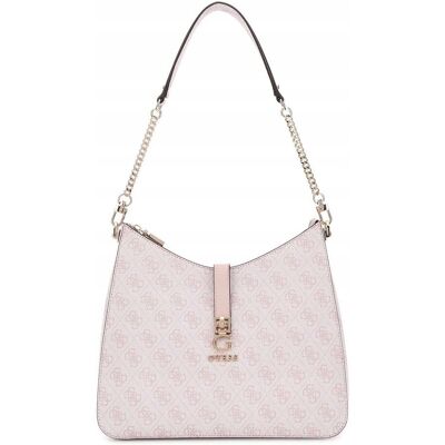 Guess Torba Damska Duża Elegancka torebka na ramię Logo Wzór Różowa Guess Torba Damska Duża Elegancka torebka na ramię Logo Wzór Różowa