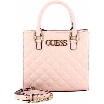 Guess Torebka Damska Torba Różowa Wzór Pikowana Elegancka Modna Uniwersalna Guess Torebka Damska Torba Różowa Wzór Pikowana Elegancka Modna Uniwersalna