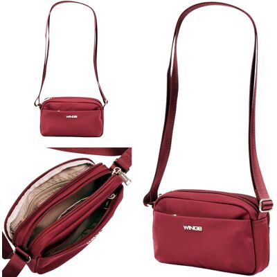 Mała Torebka Crossbody Wings Rosella Nylonowa Lekka Z Kieszeniami Regulowany Pasek 1,5 L Mała Torebka Crossbody Wings Rosella Nylonowa Lekka Z Kieszeniami Regulowany Pasek 1,5 L