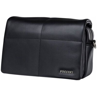 Mała Torebka Damska Listonoszka Crossbody Na Pasku Puccini Czarna Bml028 1 Mała Torebka Damska Listonoszka Crossbody Na Pasku Puccini Czarna Bml028 1