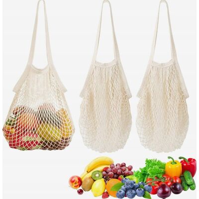 Inny producent Na Zakupy 36x35cm Bawełniana Siatkowa Na Warzywa Owoce Inny producent Na Zakupy 36x35cm Bawełniana Siatkowa Na Warzywa Owoce