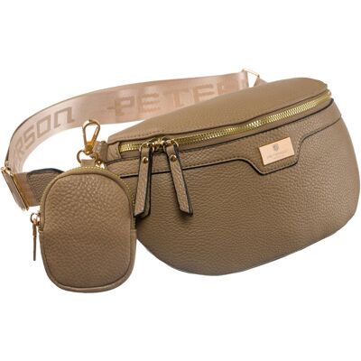 Peterson Saszetka Nerka Miejska Damska Na Ramię Z Portmonetką Crossbody Ciemnobeżowa Peterson Saszetka Nerka Miejska Damska Na Ramię Z Portmonetką Crossbody Ciemnobeżowa