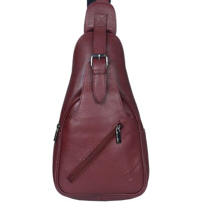 Bellugio Plecak Miejski Crossbody Damski Skórzany Ciemnoczerwony Bellugio Plecak Miejski Crossbody Damski Skórzany Ciemnoczerwony