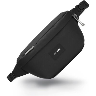 Saszetka Damska Biodrowa Pacsafe Go Anti-Theft Sling Pack Jet Black Saszetka Damska Biodrowa Pacsafe Go Anti-Theft Sling Pack Jet Black