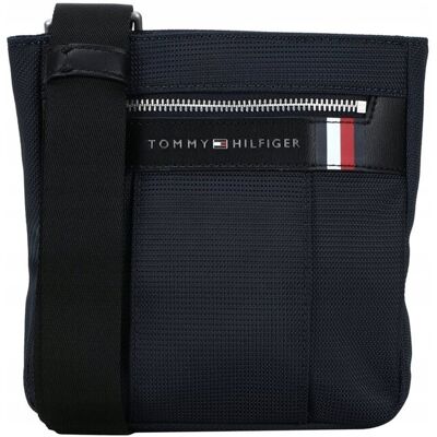 Saszetka męska Tommy Hilfiger, nylonowa, granatowa, nerka, torba Saszetka męska Tommy Hilfiger, nylonowa, granatowa, nerka, torba
