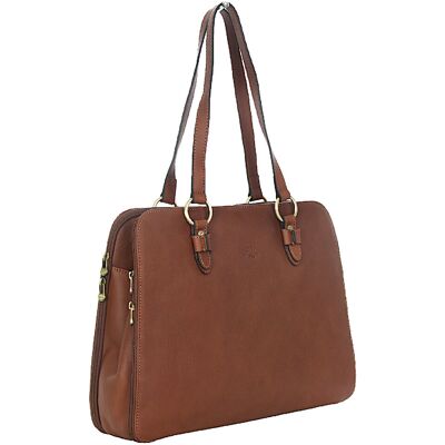 KATANA Torba Biznesowa Szlachetna Skóra Elegancka Torba Skórzana Licowa Z Trzema Komorami KATANA Torba Biznesowa Szlachetna Skóra Elegancka Torba Skórzana Licowa Z Trzema Komorami