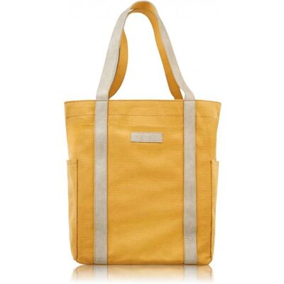 Torba Damska Na Ramię Shopper Duża Wegańska Materiałowa Pojemna Żółta Paolo Peruzzi E-17-Yl Torba Damska Na Ramię Shopper Duża Wegańska Materiałowa Pojemna Żółta Paolo Peruzzi E-17-Yl
