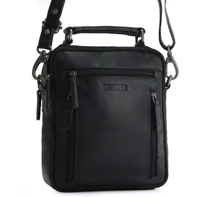 Bellugio Torba Męska Crossbody - Czarna Bellugio Torba Męska Crossbody - Czarna
