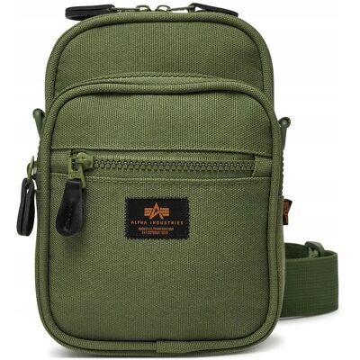 Brandit Torba na ramię Alpha Industries Label Messenger Small Bag 156941 01 - Sage Brandit Torba na ramię Alpha Industries Label Messenger Small Bag 156941 01 - Sage