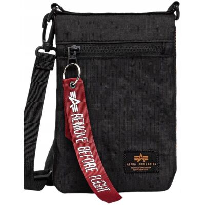 Brandit Torba na ramię Alpha Industries Travel Sling Bag 156950 03 - Czarna Brandit Torba na ramię Alpha Industries Travel Sling Bag 156950 03 - Czarna