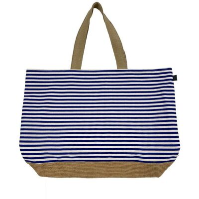 Inny producent Torba plażowa Canvas Beach Bag 40x55 biała granatowa 100% bawełna Cawoe Inny producent Torba plażowa Canvas Beach Bag 40x55 biała granatowa 100% bawełna Cawoe