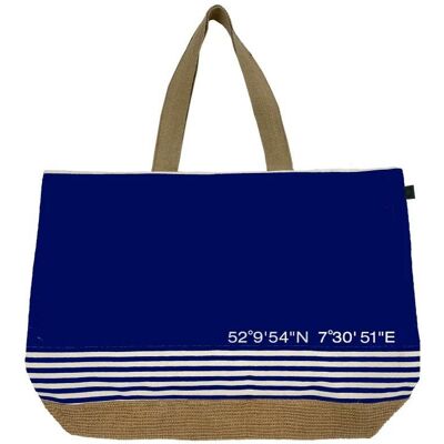 Inny producent Torba plażowa Canvas Beach Bag 40x55 granatowa 100% bawełna Cawoe Inny producent Torba plażowa Canvas Beach Bag 40x55 granatowa 100% bawełna Cawoe