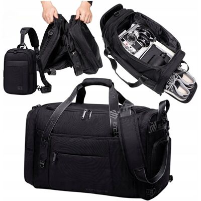wowbag TORBA PODRÓŻNA DO SIŁOWNI 2W1 POJEMNA TORBA I SASZETKA TORBA MĘSKA SPORTOWA wowbag TORBA PODRÓŻNA DO SIŁOWNI 2W1 POJEMNA TORBA I SASZETKA TORBA MĘSKA SPORTOWA