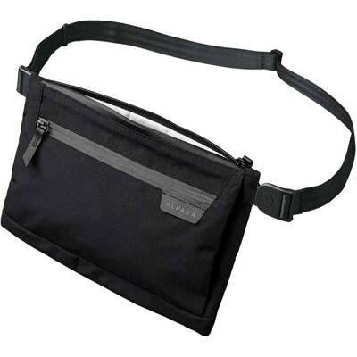 Torba saszetka na ramię Alpaka Zip Pouch Max V2 - Black Torba saszetka na ramię Alpaka Zip Pouch Max V2 - Black