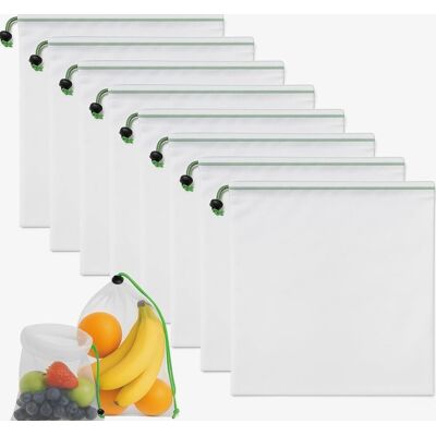 Inny producent Torba Siatkowa Duża 8 Sztuk 30x35cm Warzywa Owoce Zakupy Wielorazowa Mocna Inny producent Torba Siatkowa Duża 8 Sztuk 30x35cm Warzywa Owoce Zakupy Wielorazowa Mocna