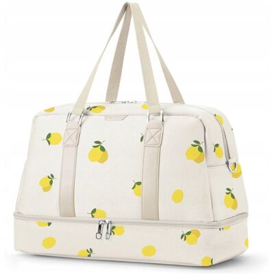 Torba Weekendowa Duża Sportowa Dodatkowa Komora PUCCINI Cytryny BM9019-L-06 Torba Weekendowa Duża Sportowa Dodatkowa Komora PUCCINI Cytryny BM9019-L-06