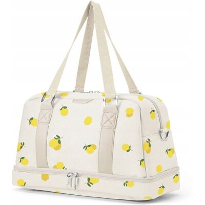 Torba Weekendowa Mała Sportowa Dodatkowa Komora Cytryny PUCCINI BM9019-S-06 Torba Weekendowa Mała Sportowa Dodatkowa Komora Cytryny PUCCINI BM9019-S-06