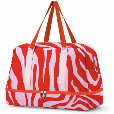 Torba Weekendowa Mała Sportowa Dodatkowa Komora Czerwona PUCCINI BM9019-S-3 Torba Weekendowa Mała Sportowa Dodatkowa Komora Czerwona PUCCINI BM9019-S-3