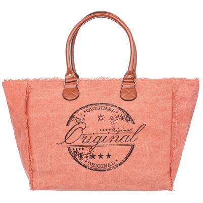 Torba Weekendowa Plażowa Shopperka Vivi Paris Morelowa Torba Weekendowa Plażowa Shopperka Vivi Paris Morelowa